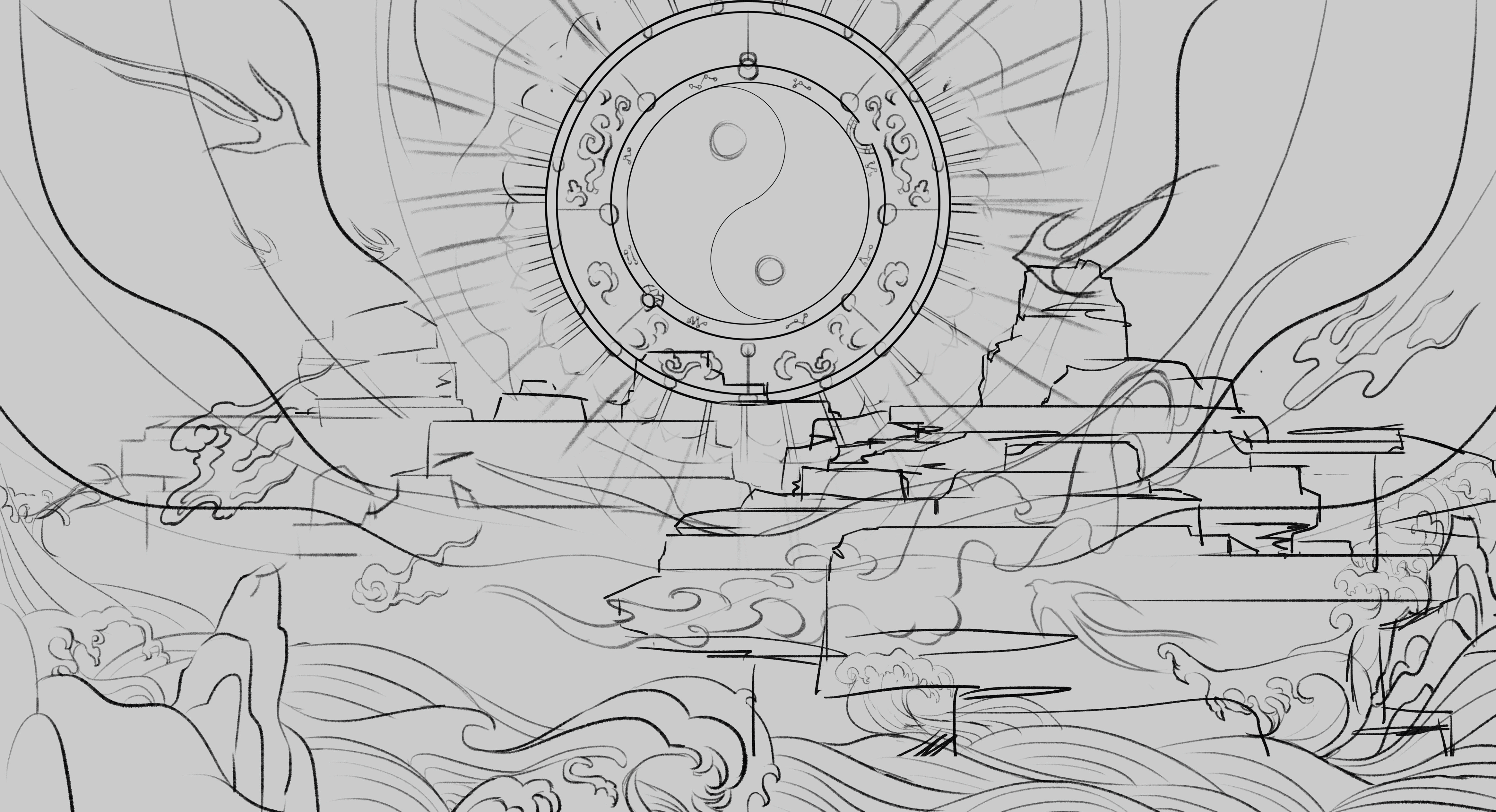 《山海经》四大凶兽·混沌 | 国潮商业插画（图ZMzM4MzcwMTM2） - 商业插画 - 站酷设计师千丶阿律原创素材 - 站酷ZCOOL