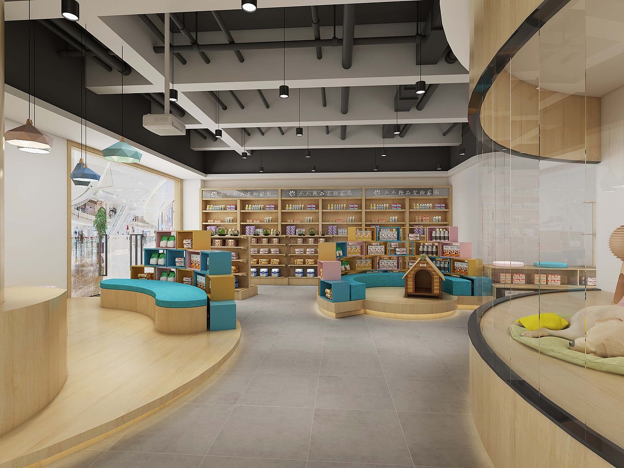 成都网红宠物店设计|成都宠物店装修公司