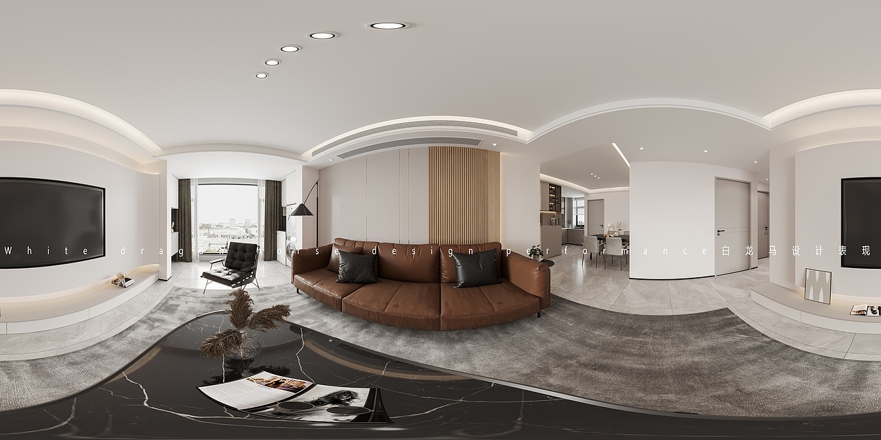 现代极简——白龙马效果图