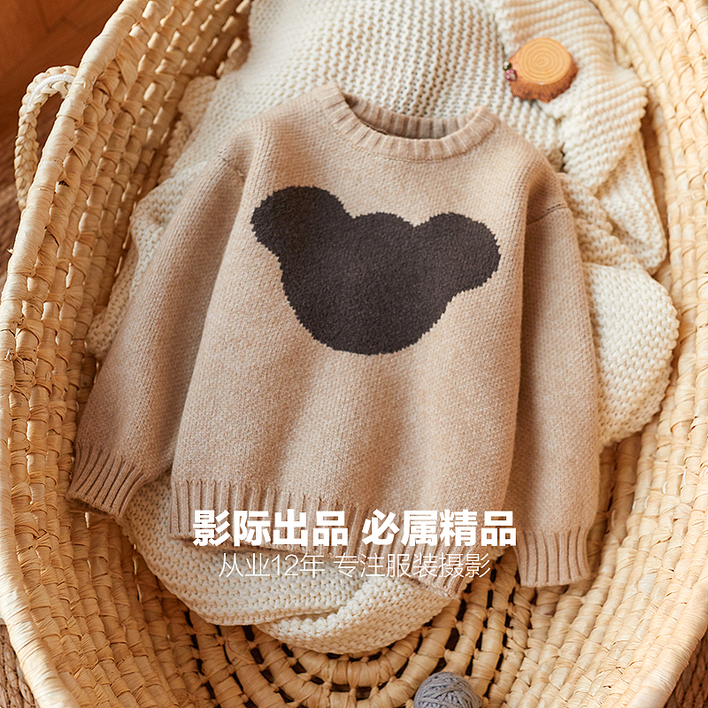 冬日里的一抹暖阳 儿童拍摄场景平铺 挂拍