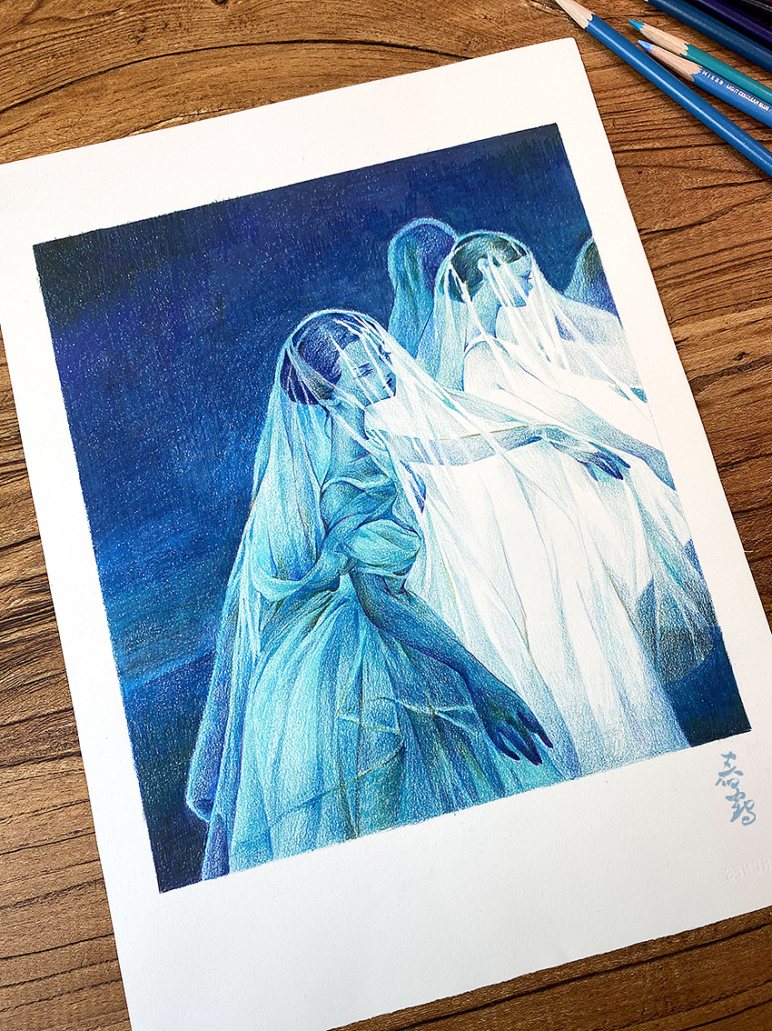 彩铅练习（图ZMzQ2NjQ0NjM2） - 绘画 - 站酷设计师春鹤原创素材 - 站酷ZCOOL