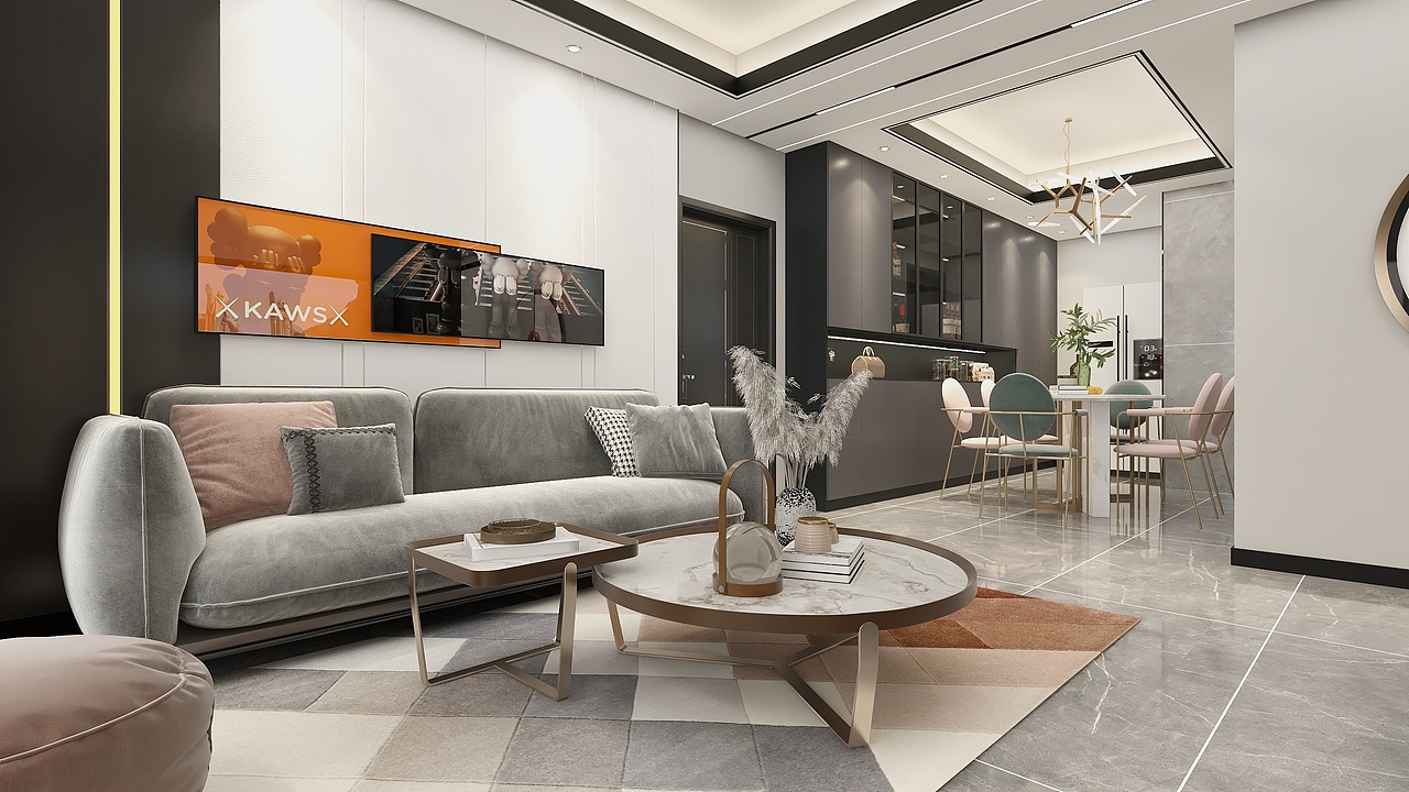 云南楚雄翡翠华府(100平方现代简约三居室)