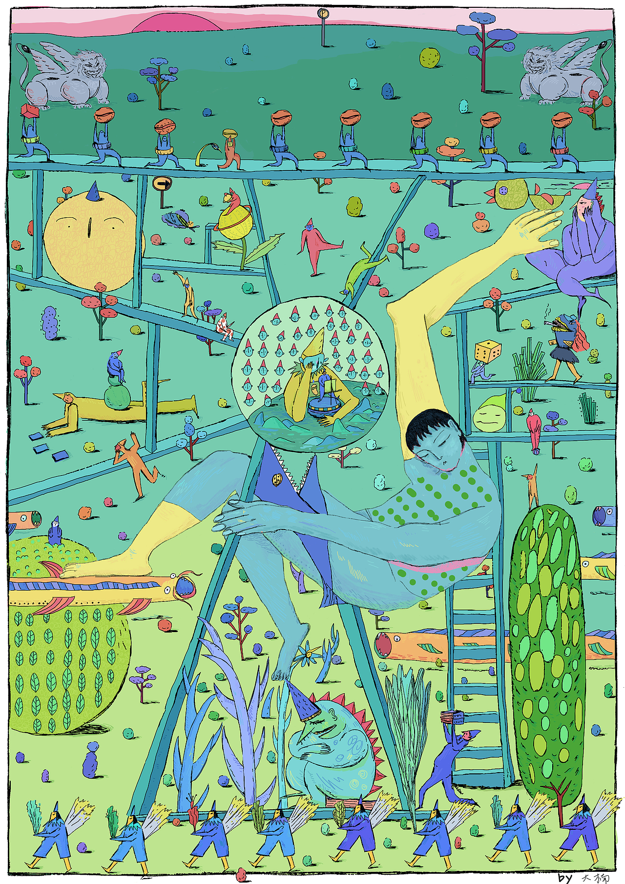 启示（图ZMzA0OTM1ODEy） - 艺术插画 - 站酷设计师li大楠原创素材 - 站酷ZCOOL