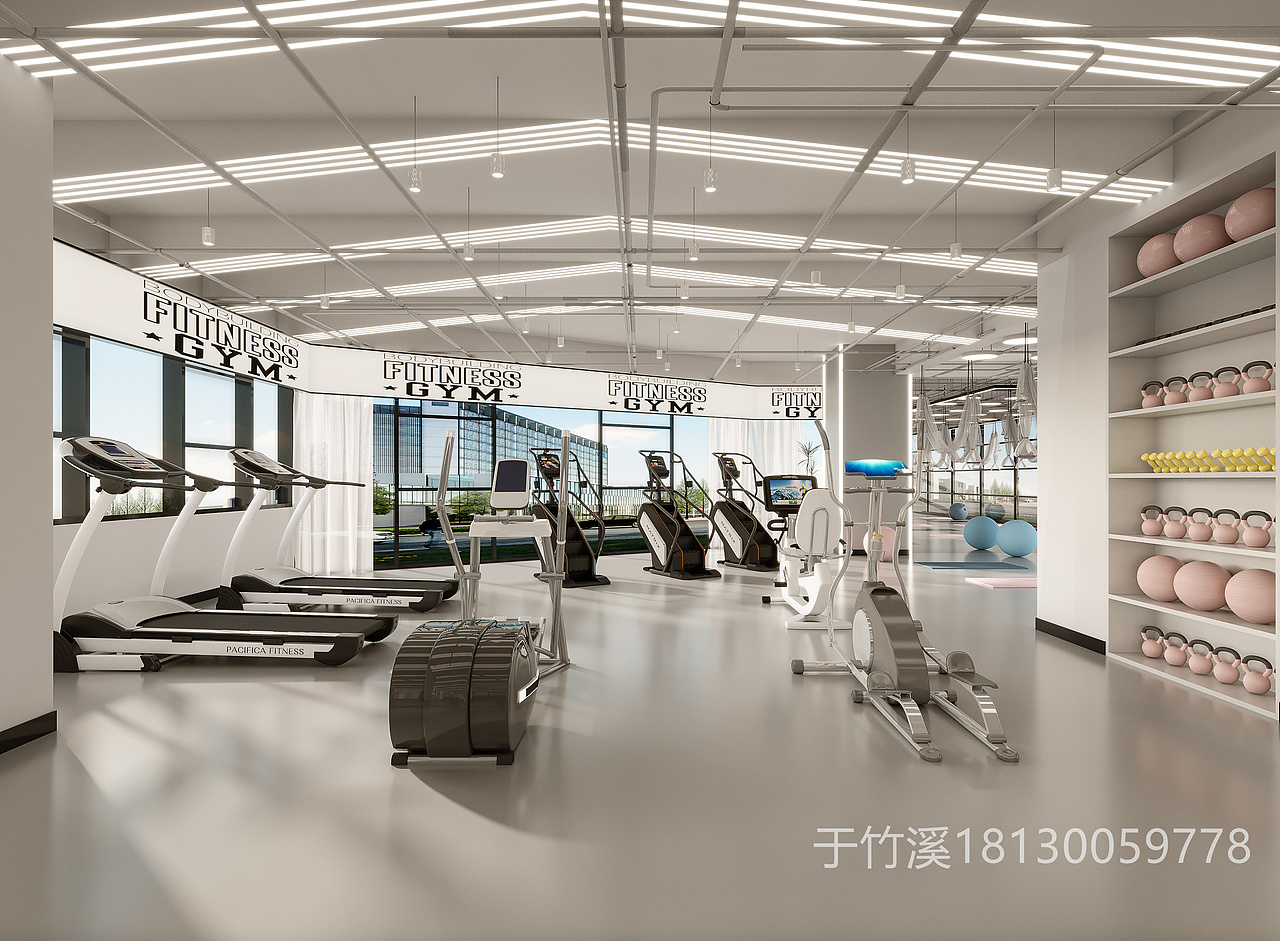 健身房空间设计（图ZMzU0MjQxOTc2） - 其他空间 - 站酷设计师竹溪设计原创素材 - 站酷ZCOOL