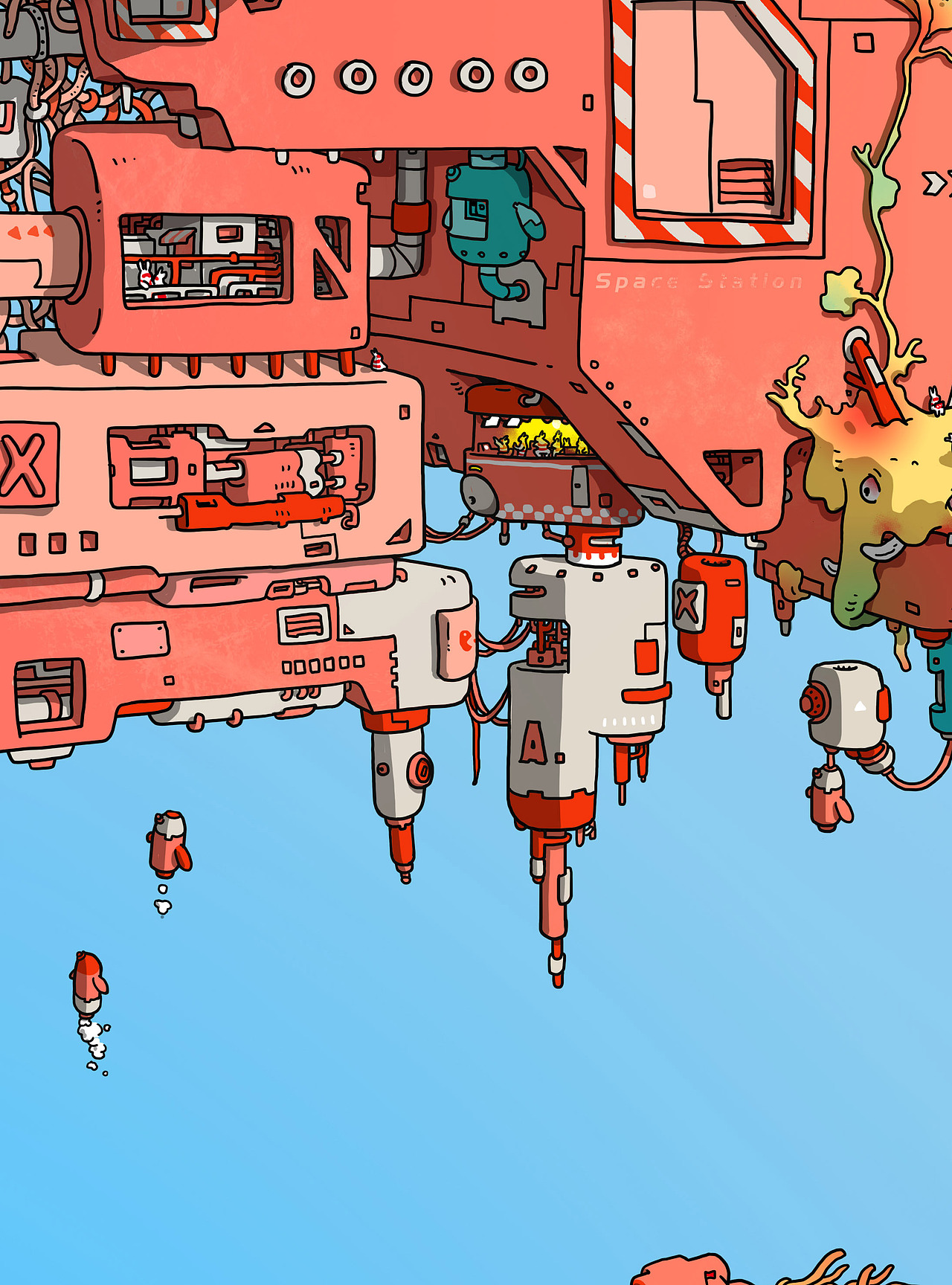 方寸宇宙 边疆号（图ZMzUyNjQ3MTQ4） - 艺术插画 - 站酷设计师彼德速写本子原创素材 - 站酷ZCOOL