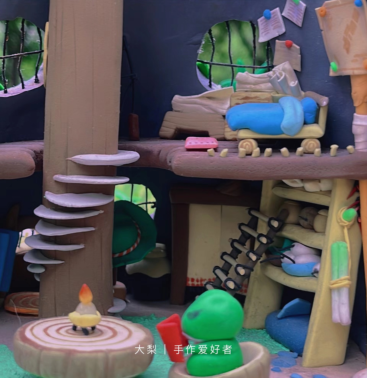 旅行青蛙微缩场景手作