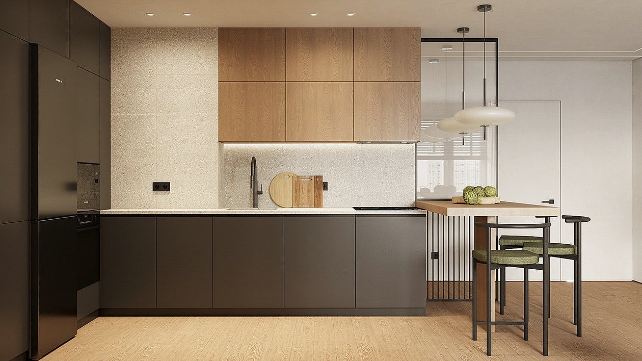 原木+绿色 捕捉时尚的清新与浪漫