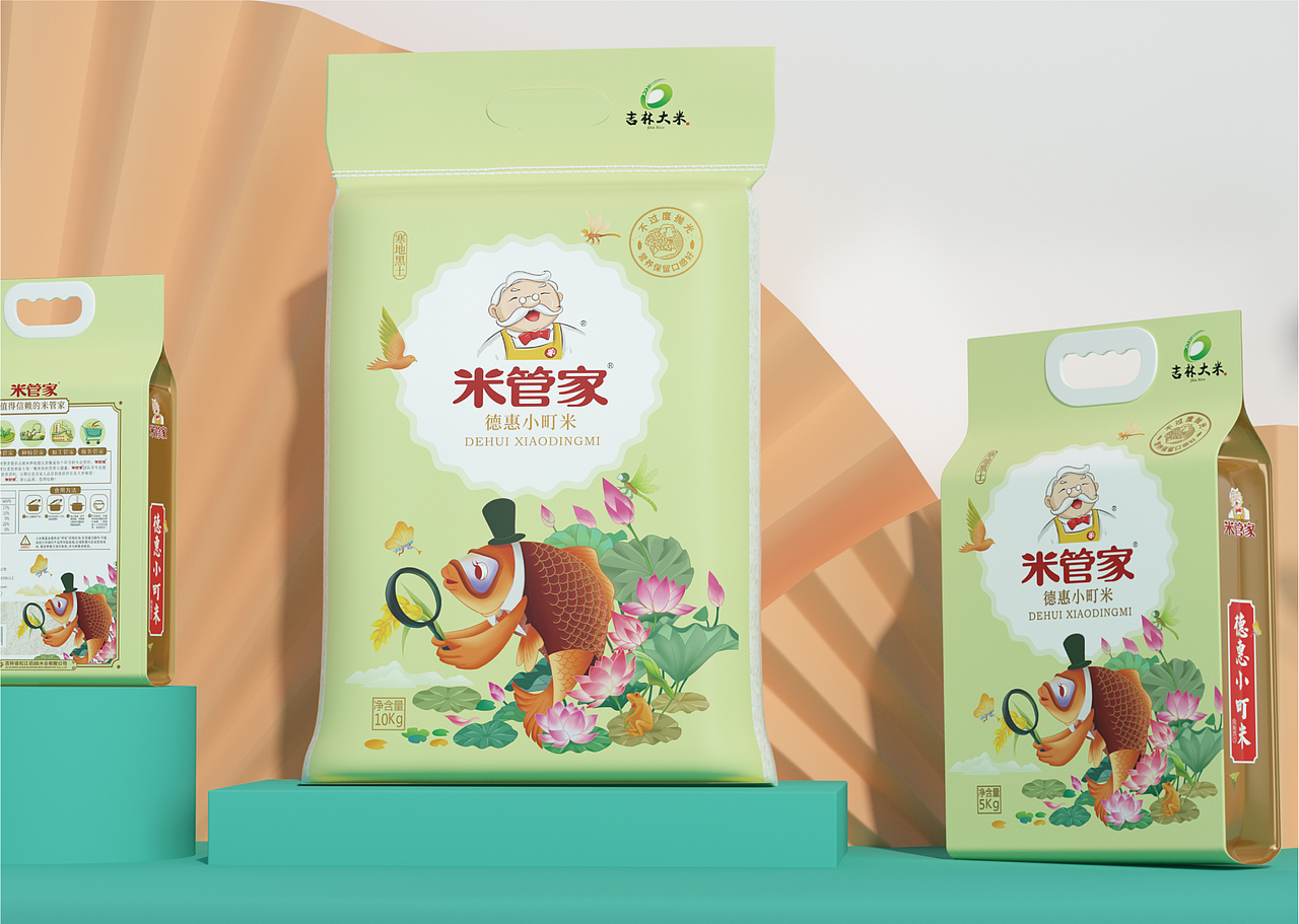 东北大米|米管家东北大米系列包装设计|智多邦（图ZMzAzMDg0MDY4） - 包装 - 站酷设计师智多邦原创素材 - 站酷ZCOOL