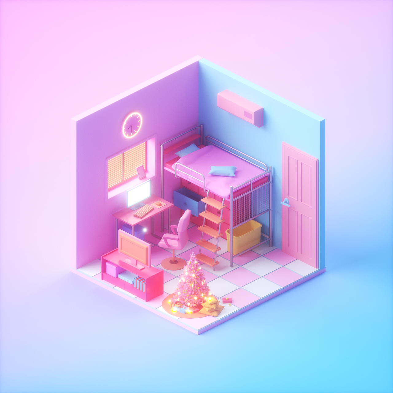 C4D零基础第四期学员作品——NiaoNiao的C4D课堂(上)(图ZMzAzMzc4MDQ4) - 场景 - 站酷设计师我就是NiaoNiao原创素材 - 站酷ZCOOL