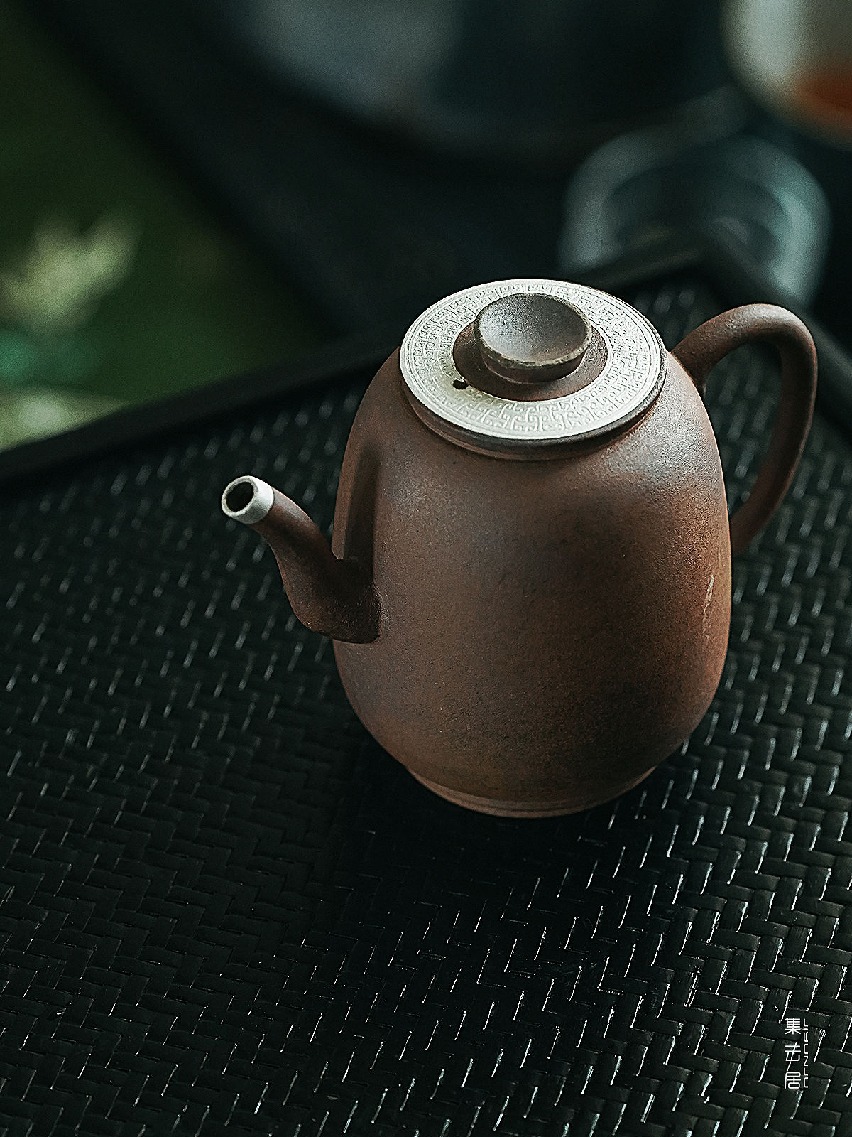 老岩泥·鎏银执壶