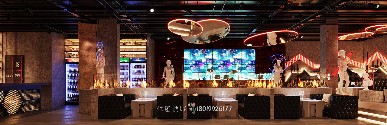 洞穴风格酒吧效果图（图ZMzQ5MjUzMDUy） - 建筑设计 - 站酷设计师玲18019926177原创素材 - 站酷ZCOOL