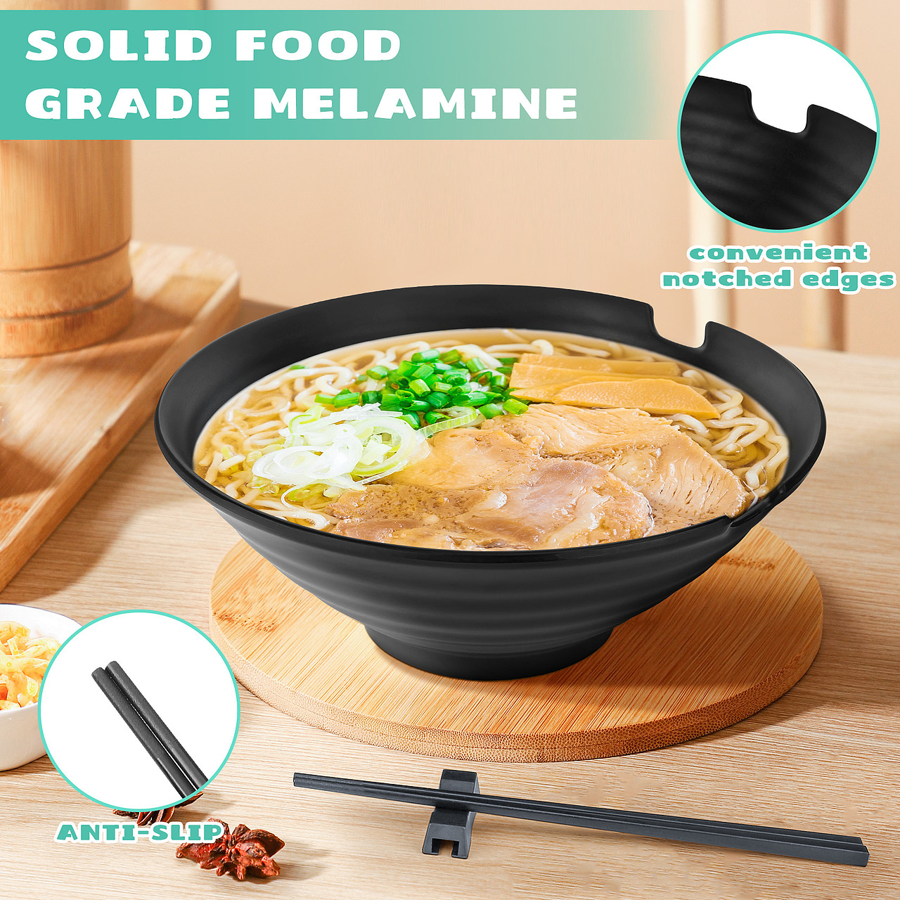 亚马逊主图详情页设计︱拉面碗套装