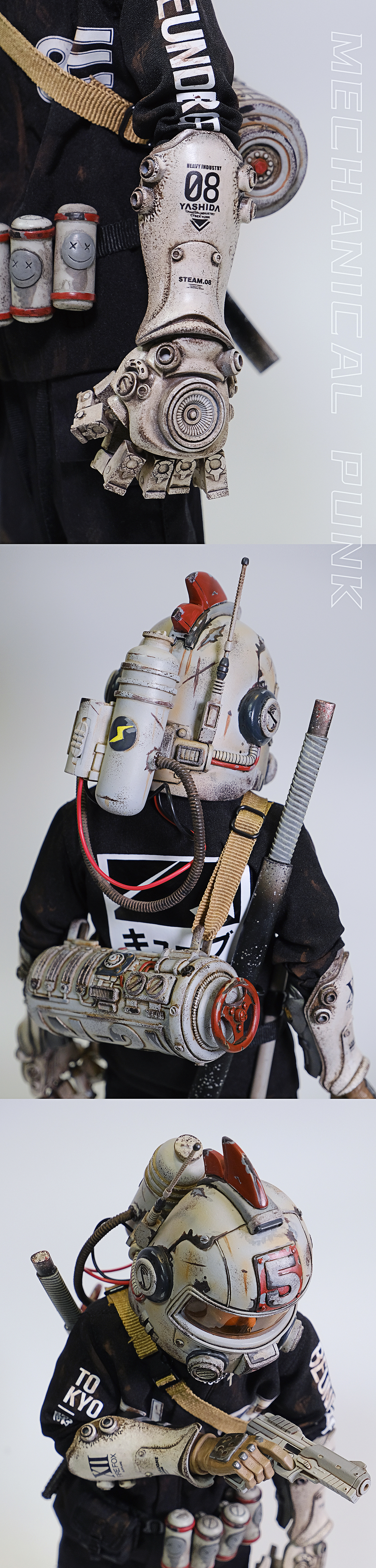 末日废土·战损机械·赛博朋克 1/6可动兵人