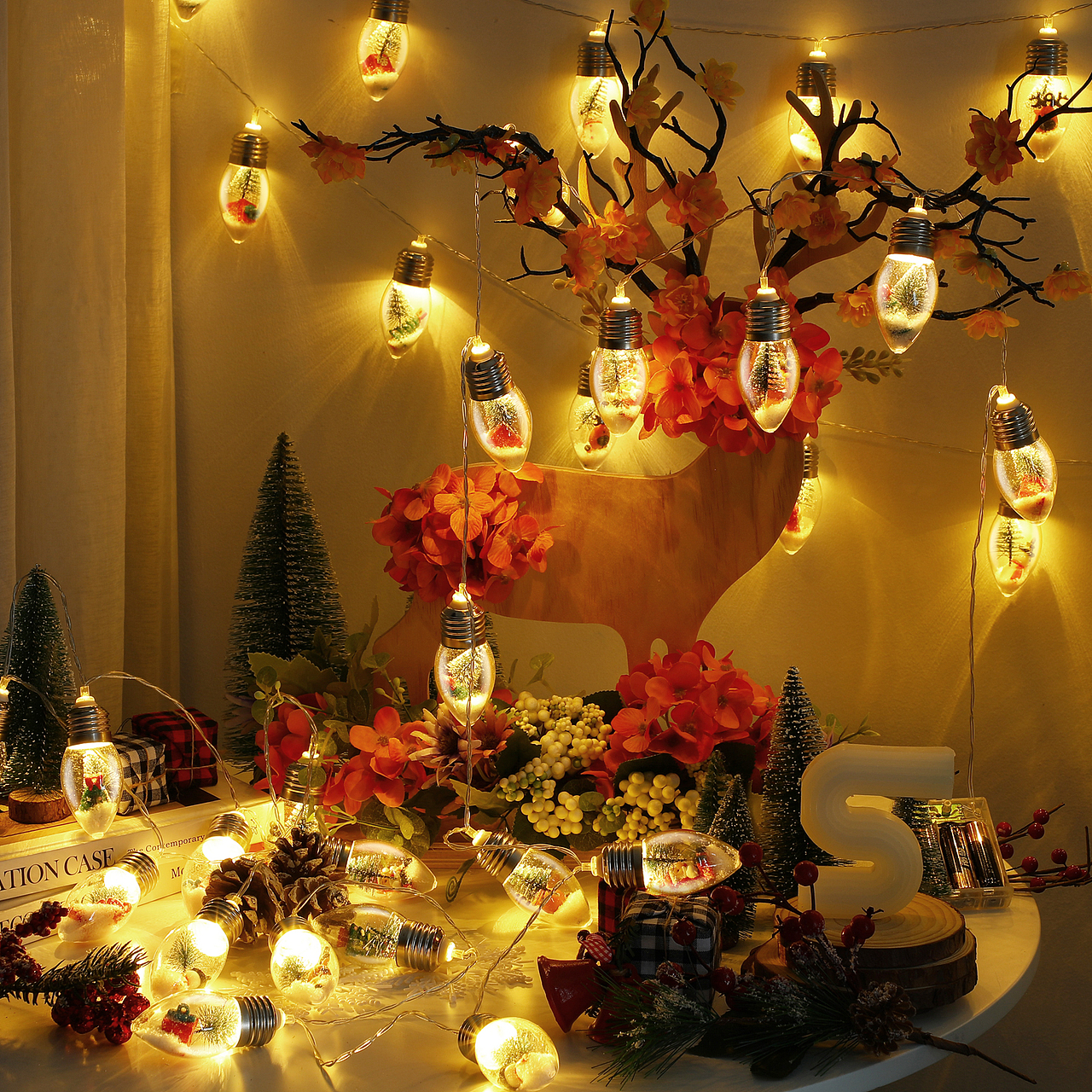 亚马逊-圣诞灯泡串主副图