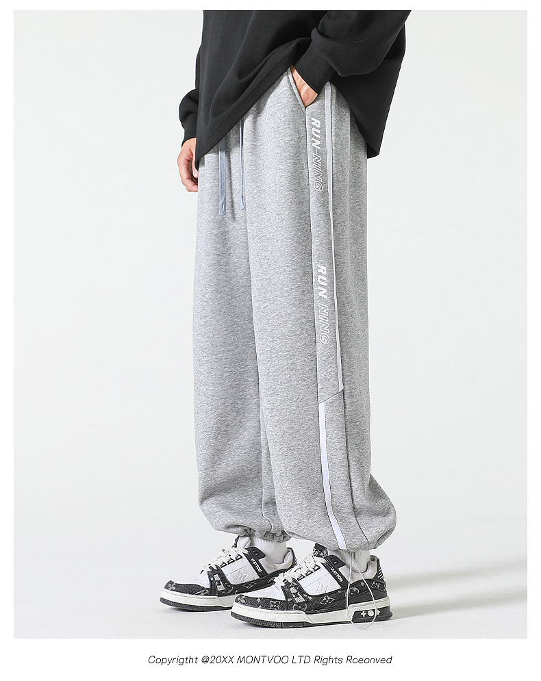 电商男装-加绒休闲裤详情