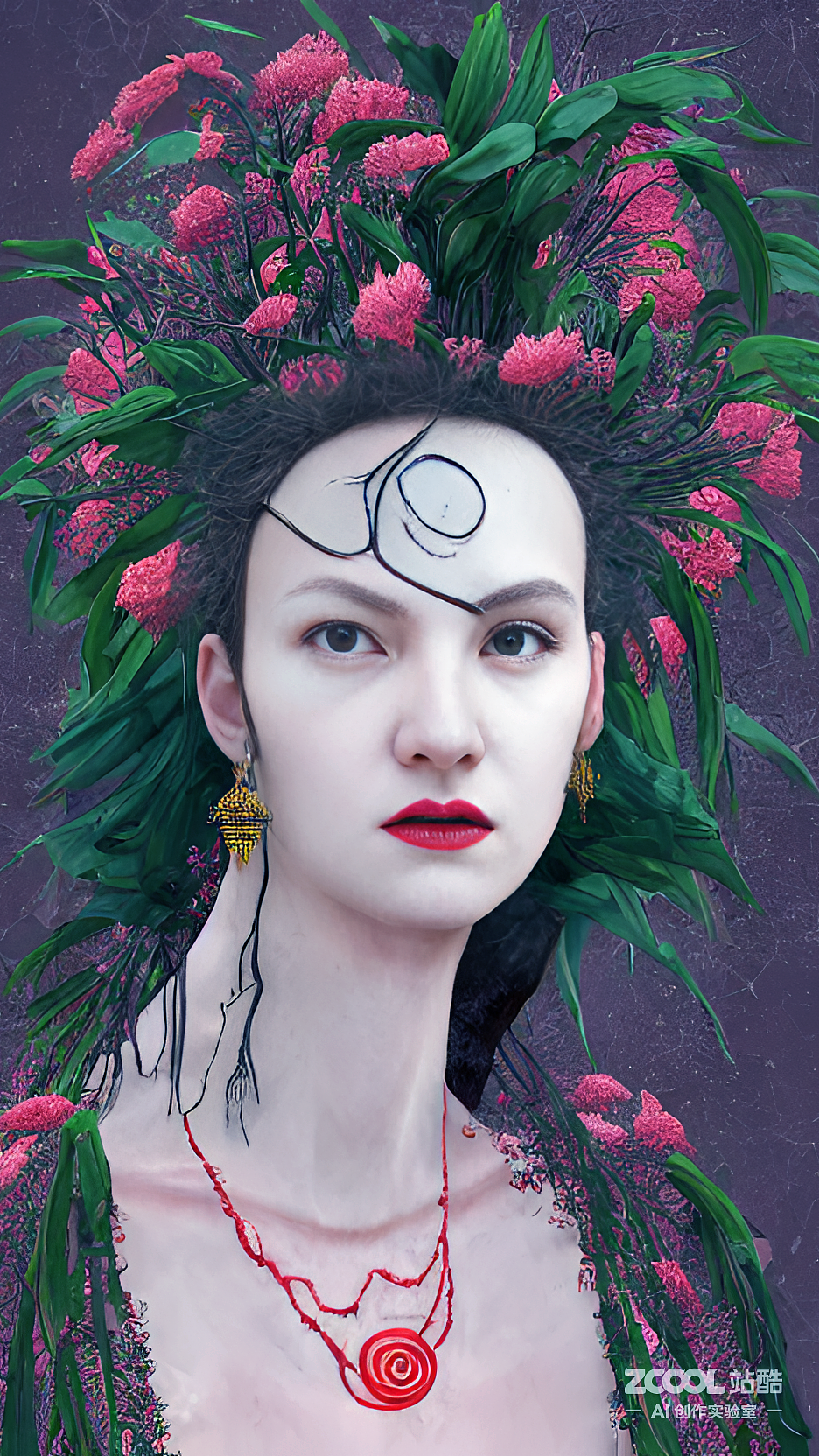 #AI创作实验室#绽放（图ZMzIzOTQzMTcy） - AI作品 - 站酷设计师拿铁不加糖Pro原创素材 - 站酷ZCOOL