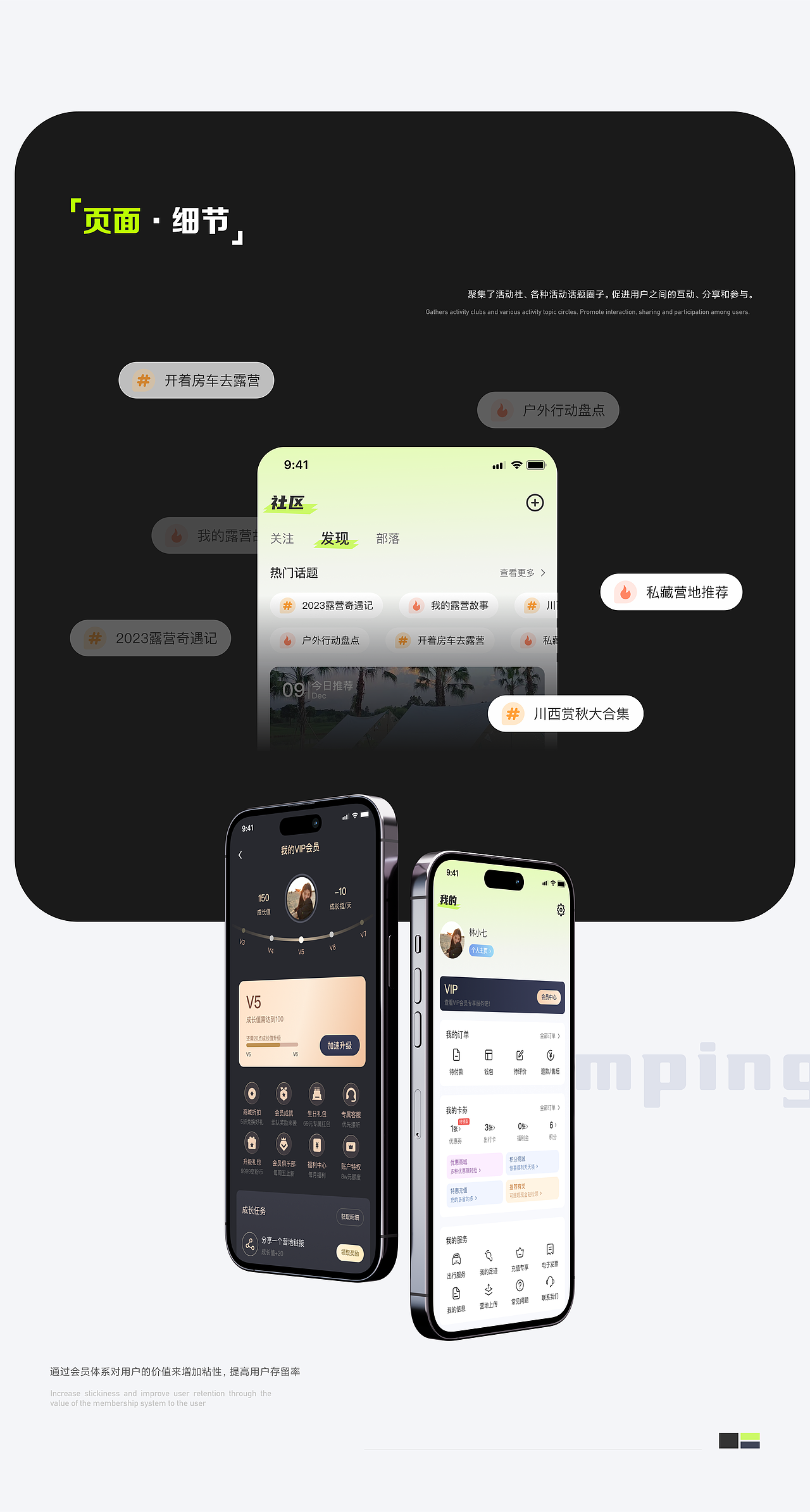 【灰牛-露營】APP界面UI設(shè)計（圖ZMzY1Njk0OTc2） - APP界面 - 站酷設(shè)計師Yunn_原創(chuàng)素材 - 站酷ZCOOL