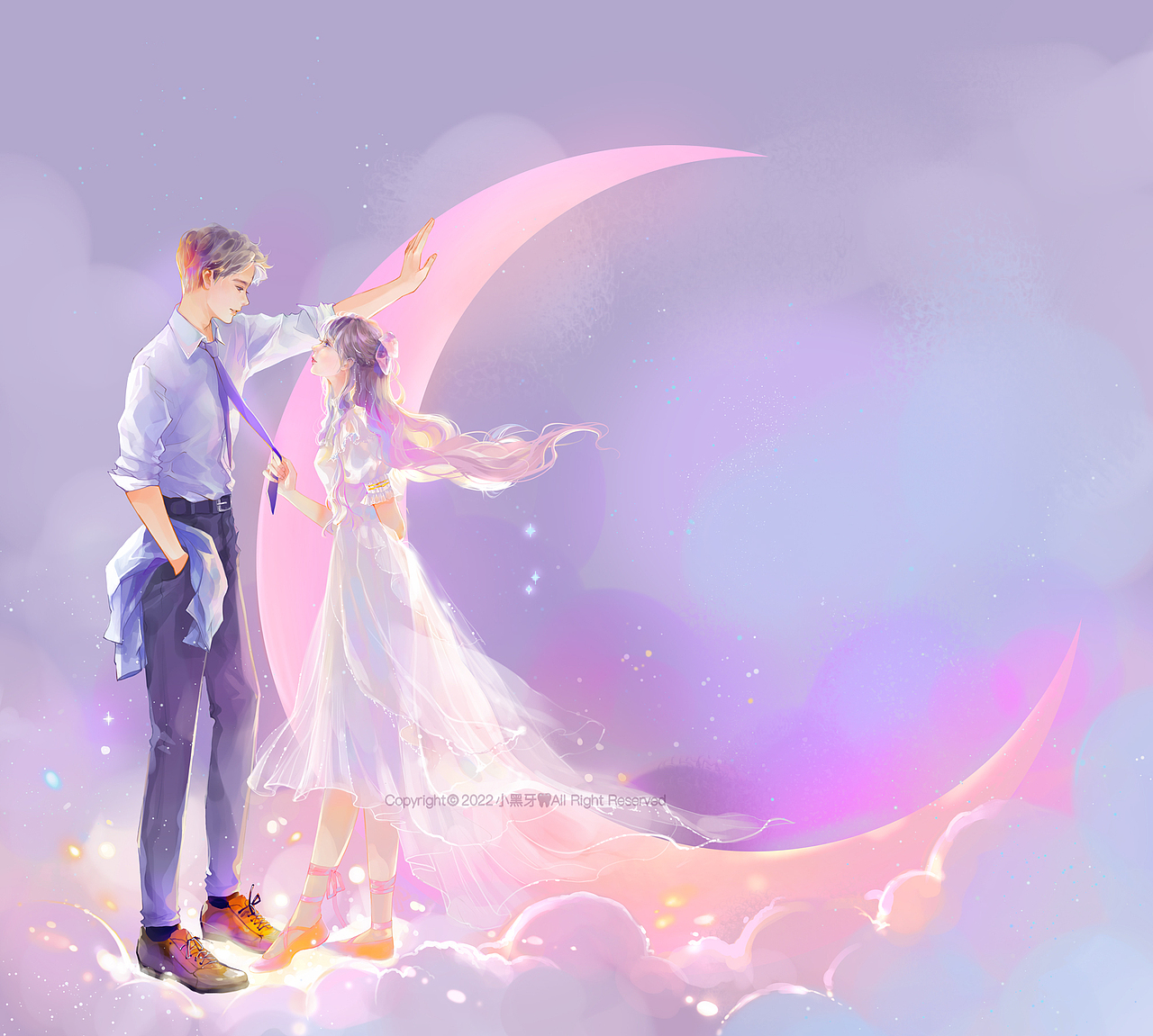 在一起的每天都是情人节（图ZMzMwODY0ODcy） - 商业插画 - 站酷设计师插画师小黑牙原创素材 - 站酷ZCOOL