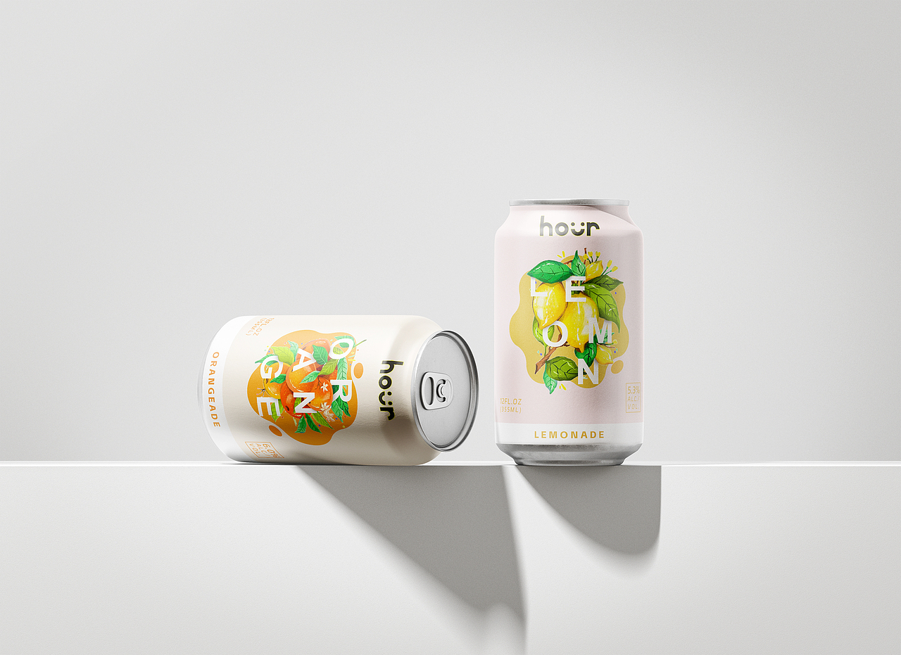 水果罐头平面设计海报及实机演示