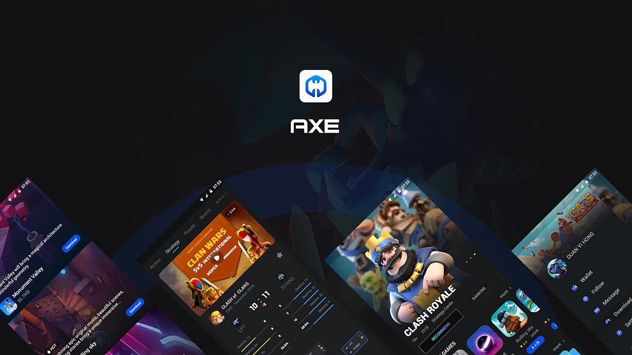 AXE 丨 游戏分发平台（图ZMzA1MzY2MTgw） - APP界面 - 站酷设计师设计界的影帝原创素材 - 站酷ZCOOL