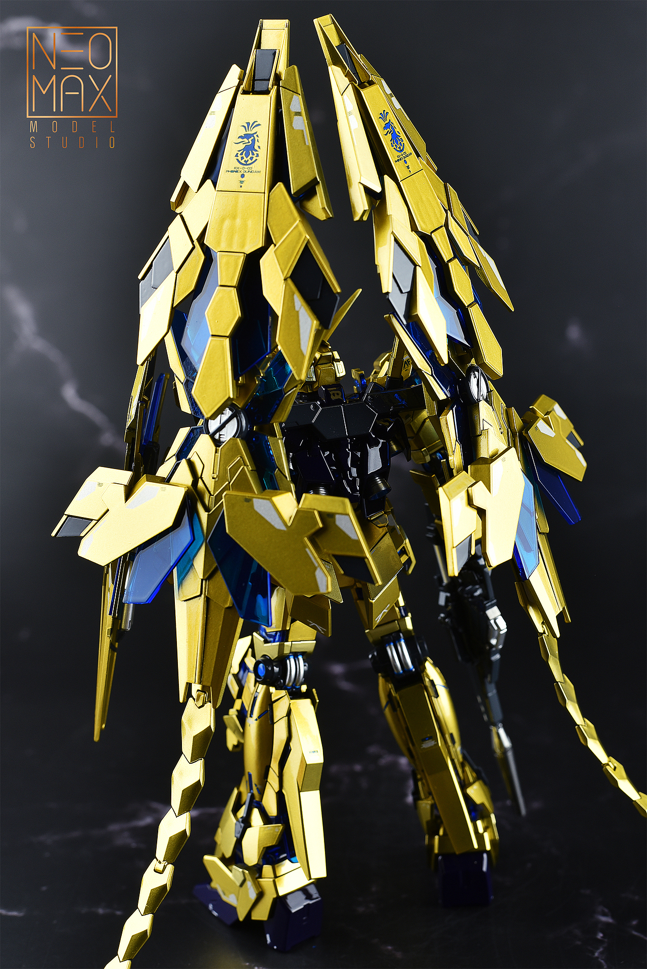 不死凤凰!高达模型作品【hg独角兽三号机-菲尼克斯】