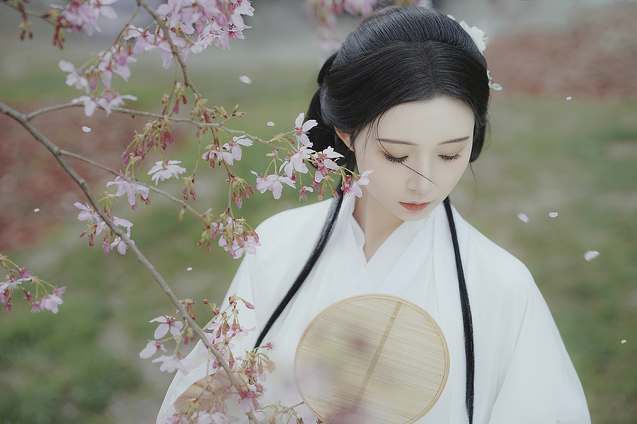 春日宴 魏晋樱花汉服写真