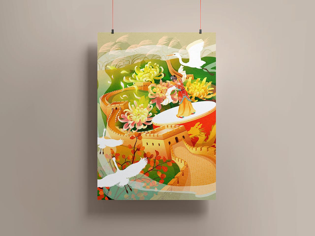 北京IP国风插画四季京城（图ZMzE0NzMyODc2） - 商业插画 - 站酷设计师Z_SHIYUN原创素材 - 站酷ZCOOL