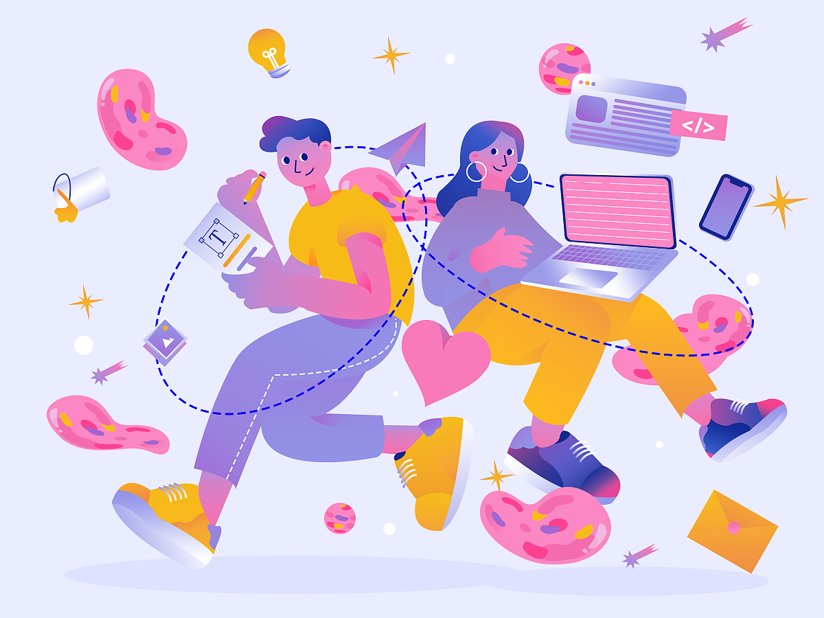 好看的扁平化风格的插画（图ZMzIxNjY0NDY4） - AI作品 - 站酷设计师爱吃什么吃什么原创素材 - 站酷ZCOOL