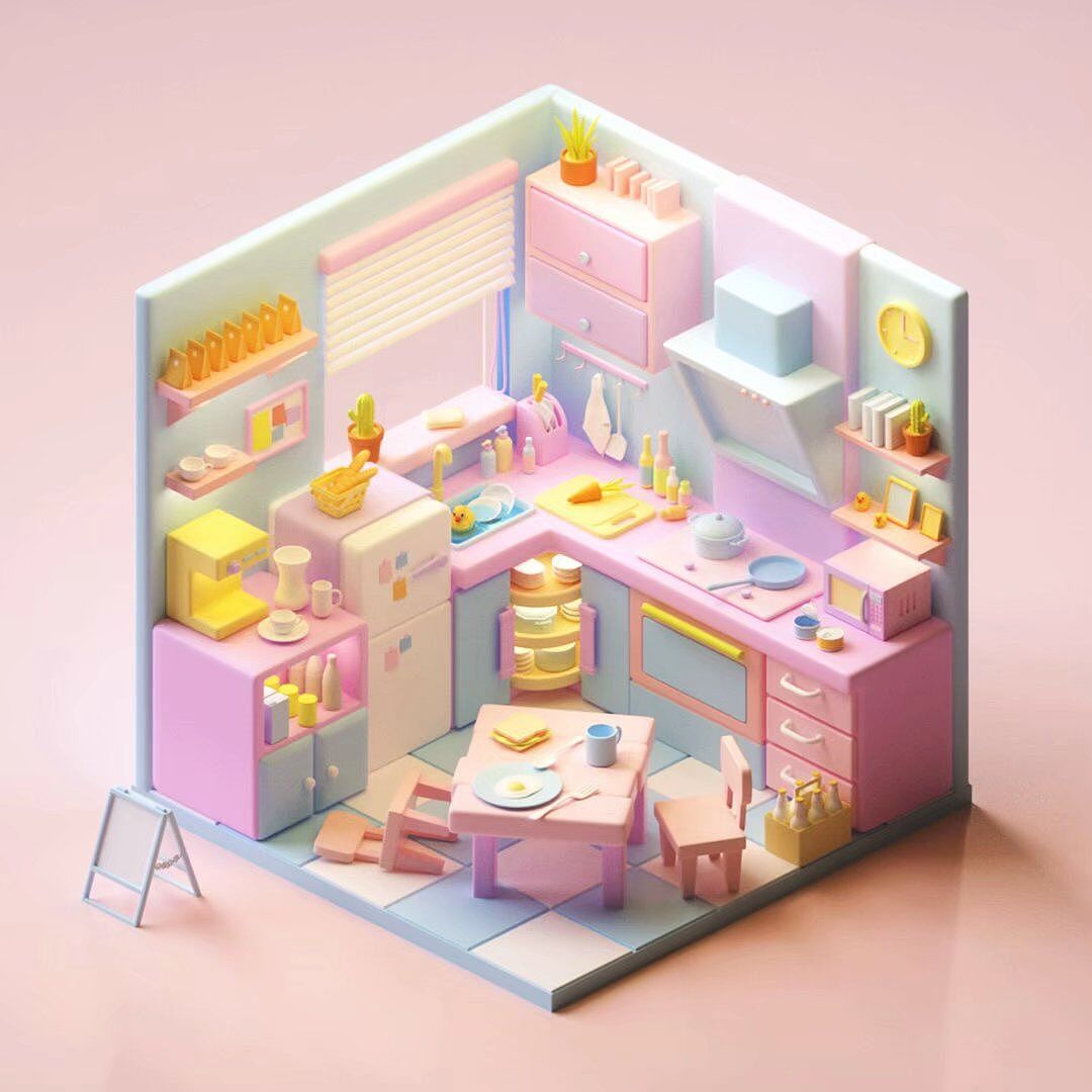 近期C4D零基础课程小房间案例优秀作业-C4D蜂巢计划(图ZMzQ0MDQxNTMy) - 场景 - 站酷设计师我就是NiaoNiao原创素材 - 站酷ZCOOL