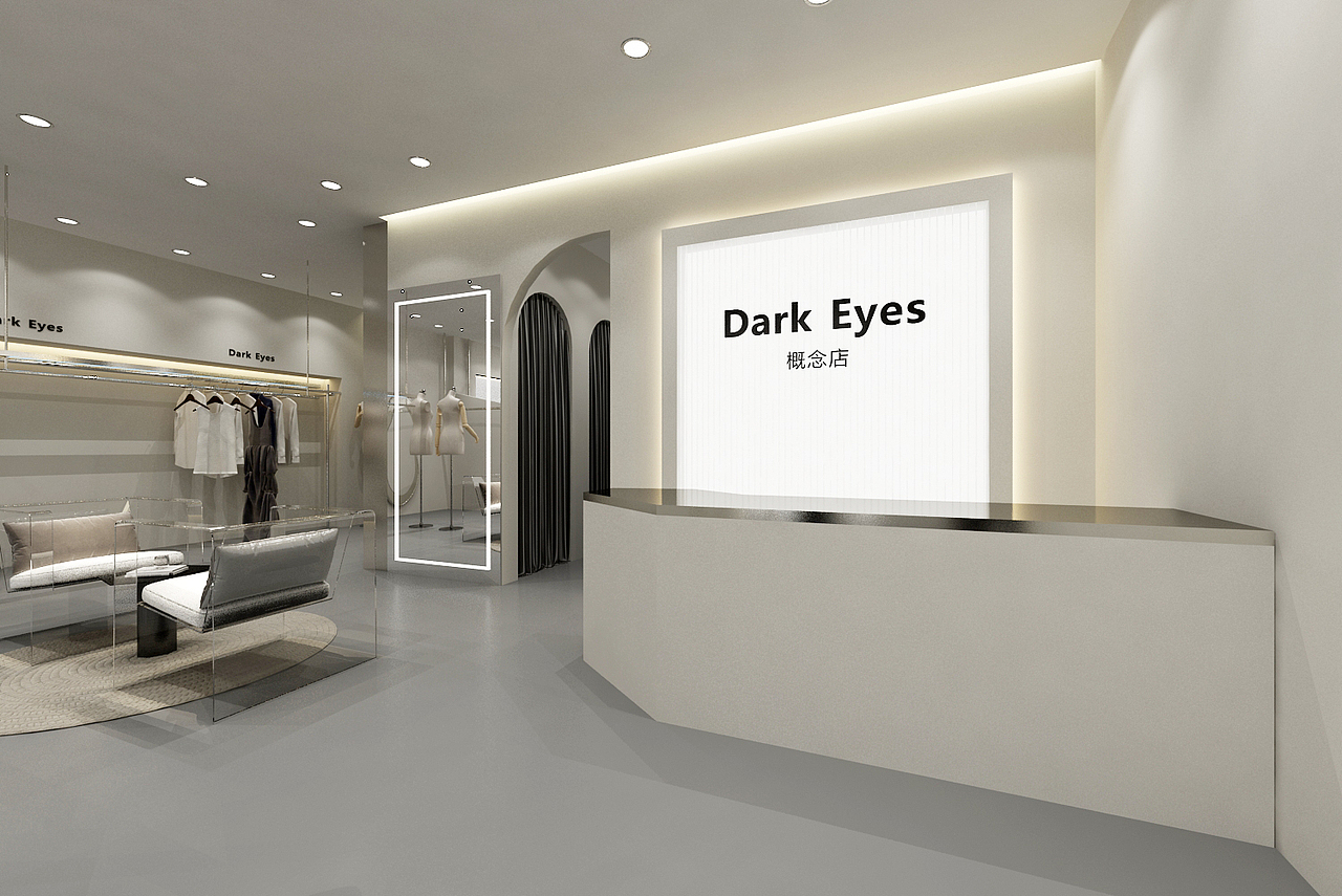 买手店设计‖纯色金属空间（图ZMzI0MzI0MzQw） - 商业空间设计 - 站酷设计师设计师文皓原创素材 - 站酷ZCOOL