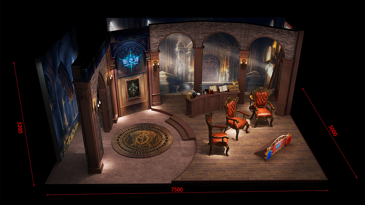 《影之诗》舞美&演播厅（图ZMzYyNDEwMTY4） - 场景 - 站酷设计师Double219原创素材 - 站酷ZCOOL