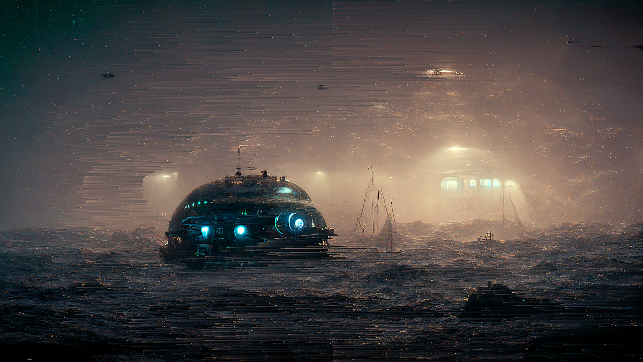 太平洋北部一艘200员满载的观光艇,这种大型观光设备都有很强的隐身系统,我的相机被干扰的很严重