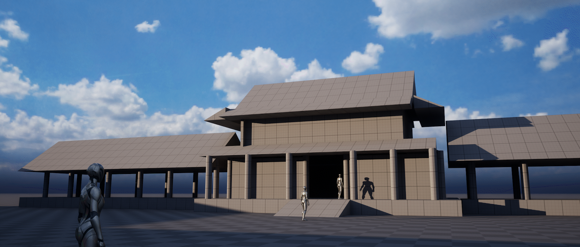 古风寺庙小场景