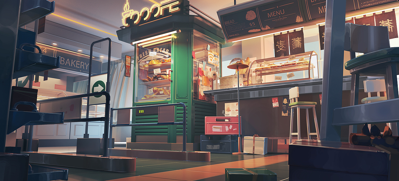 日系场景插画 三渲二（图ZMzIxOTA0NTAw） - 商业插画 - 站酷设计师花名黄小虎原创素材 - 站酷ZCOOL