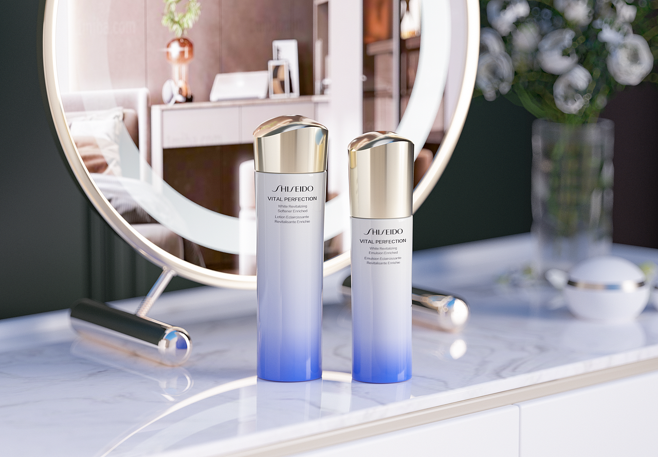 资生堂悦薇水乳-产品渲染（图ZMzEwNDg0MzA0） - 产品 - 站酷设计师可可的叭叭原创素材 - 站酷ZCOOL