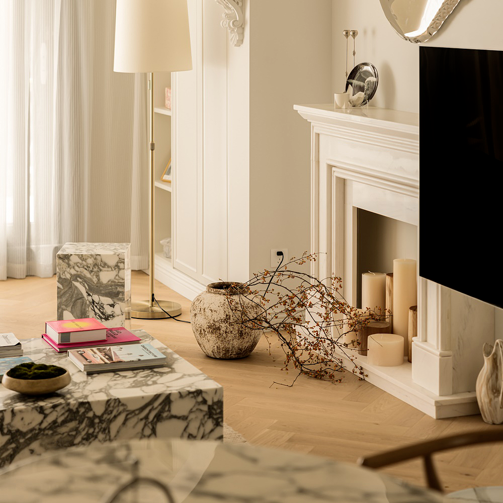 家装案例赏析——200㎡法式奶油风,浪漫主义舒适之家