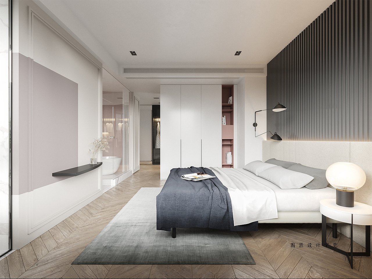 现代法式风设计，浪漫感弥漫整个空间！（图ZMzM1MjYwNjI4） - 家装设计 - 站酷设计师宁莞设计原创素材 - 站酷ZCOOL