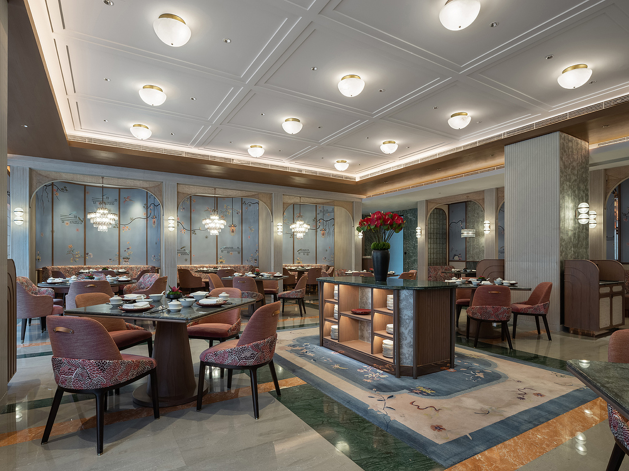 上海前滩香格里拉酒店-行政餐厅及中餐厅部分（图ZMzI5OTczMzQ4） - 环境/建筑摄影 - 站酷设计师疯筝1978原创素材 - 站酷ZCOOL
