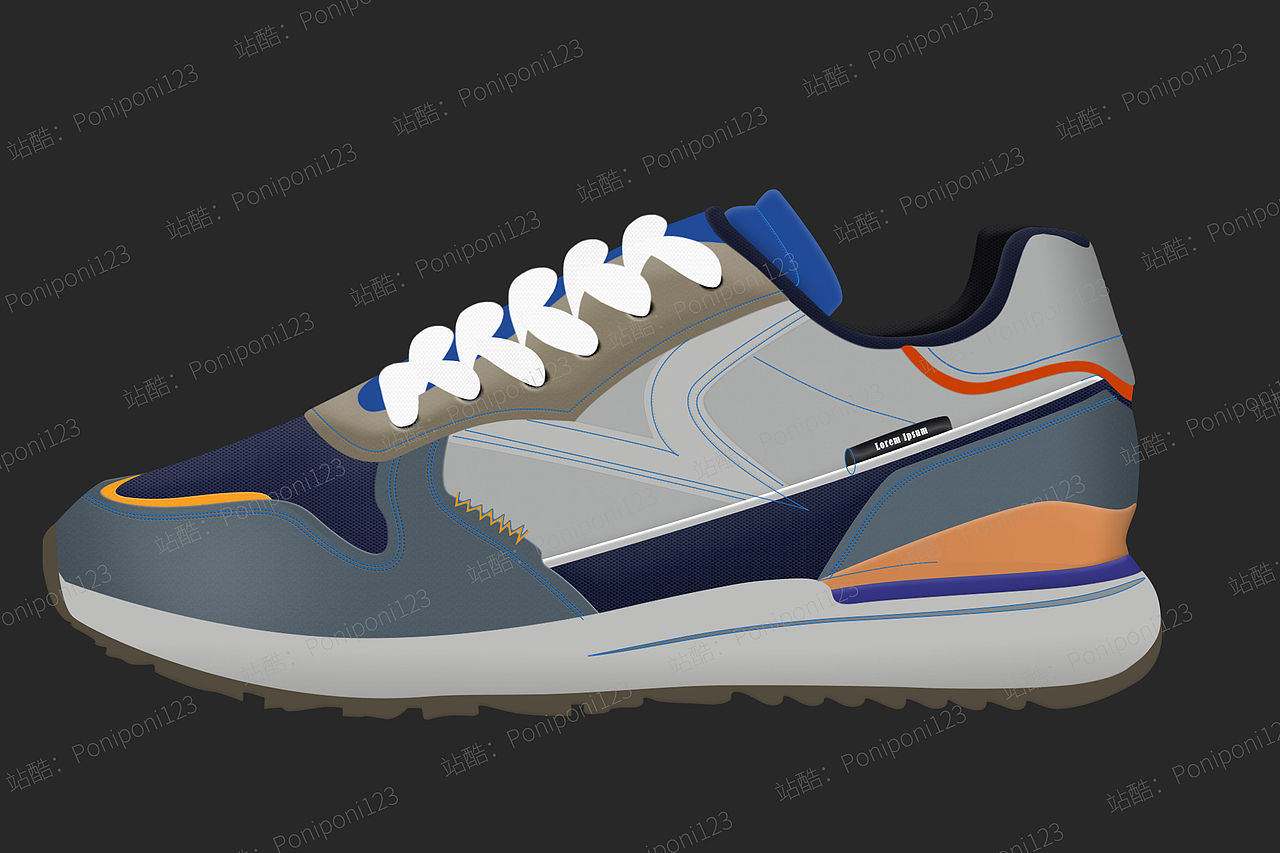 国际站-Sneaker Mockup-鼠绘（图ZMzM0MjAwNjQ0） - 商业插画 - 站酷设计师Poniponi123原创素材 - 站酷ZCOOL