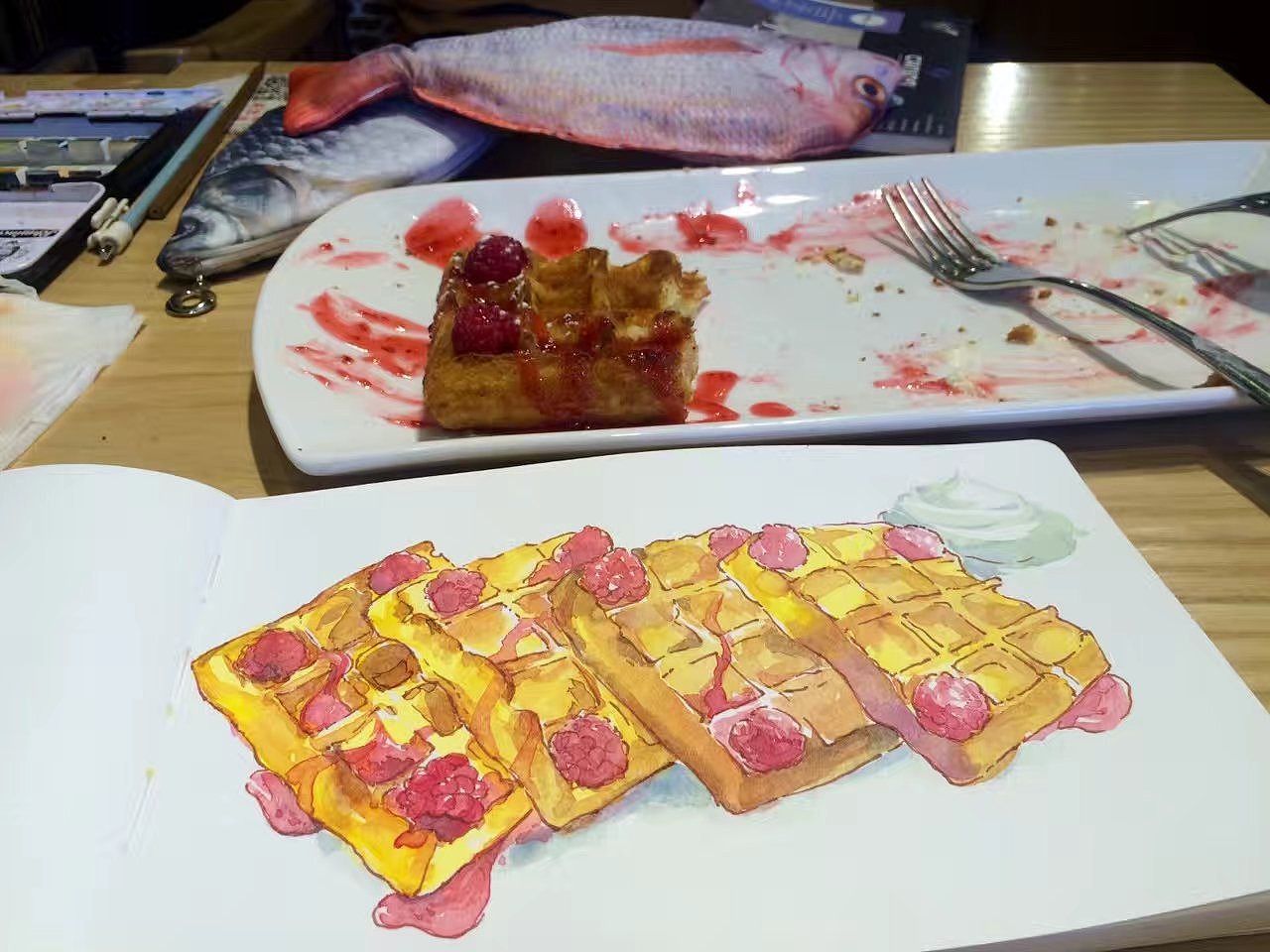 带着画笔去旅行（图ZMzMzNTE3ODcy） - 商业插画 - 站酷设计师沁蓝LULU原创素材 - 站酷ZCOOL