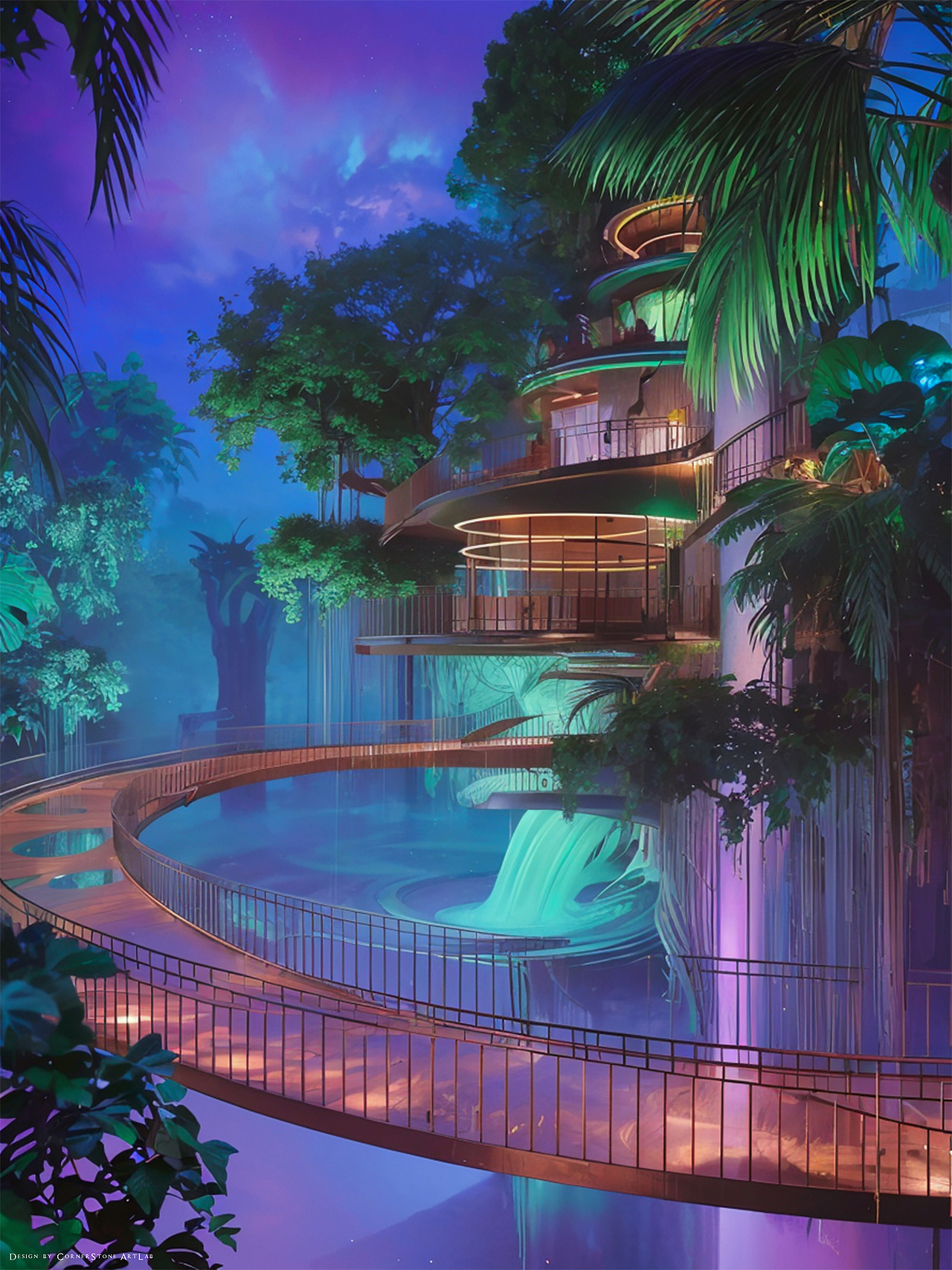 Digital Art！东方美学中的森林精灵城堡（图ZMzYxOTY1MTg4） - 场景 - 站酷设计师墙角石设计工作室原创素材 - 站酷ZCOOL