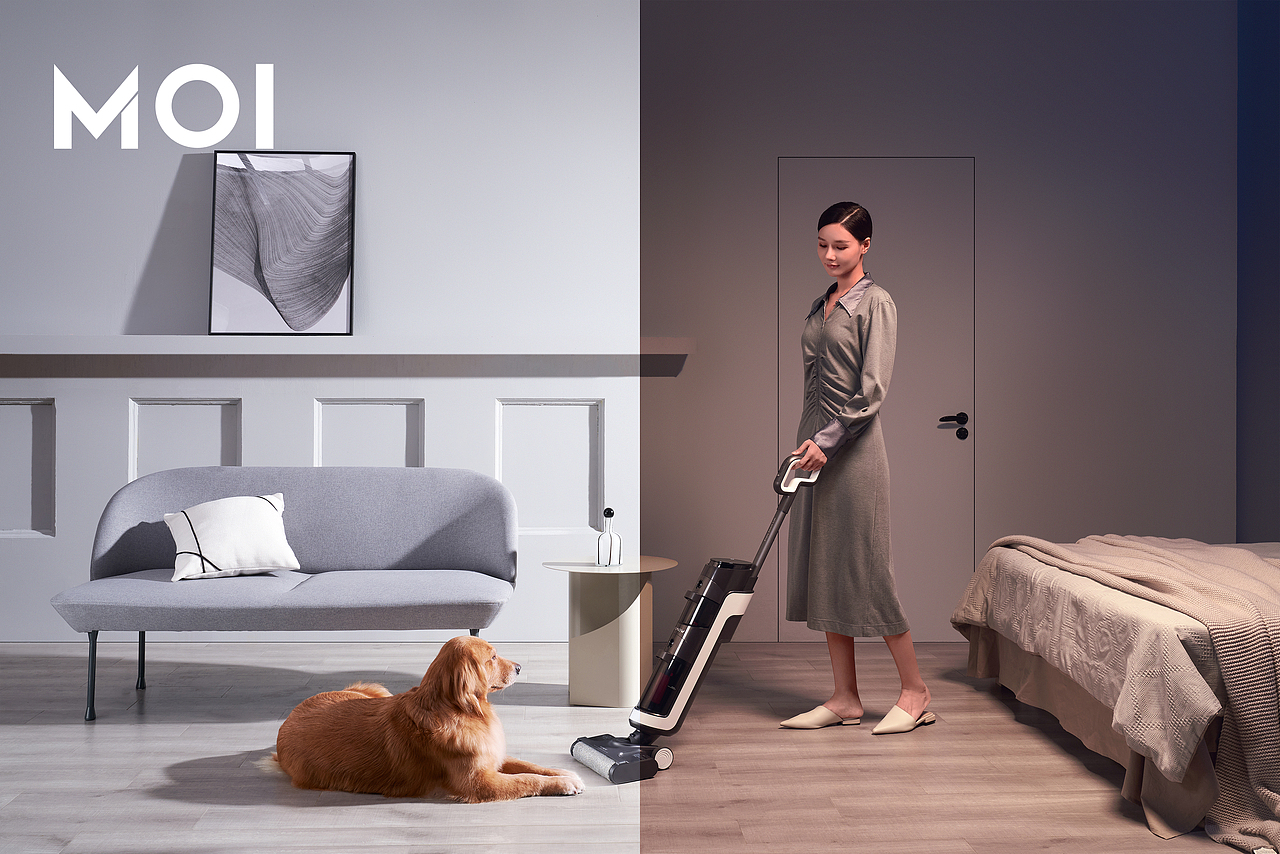 WOMOW 万摩尔丨 智能洗地机（图ZMzE0MzA0NjQw） - 产品摄影 - 站酷设计师MOl摩尔原创素材 - 站酷ZCOOL