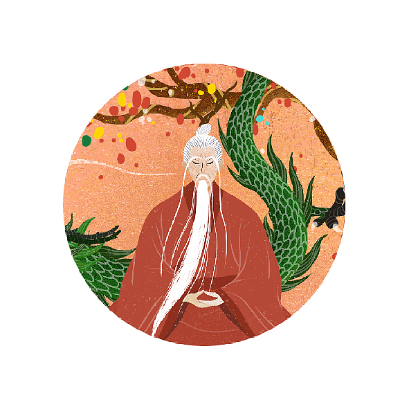 《中华手工》杂志内页神话插画