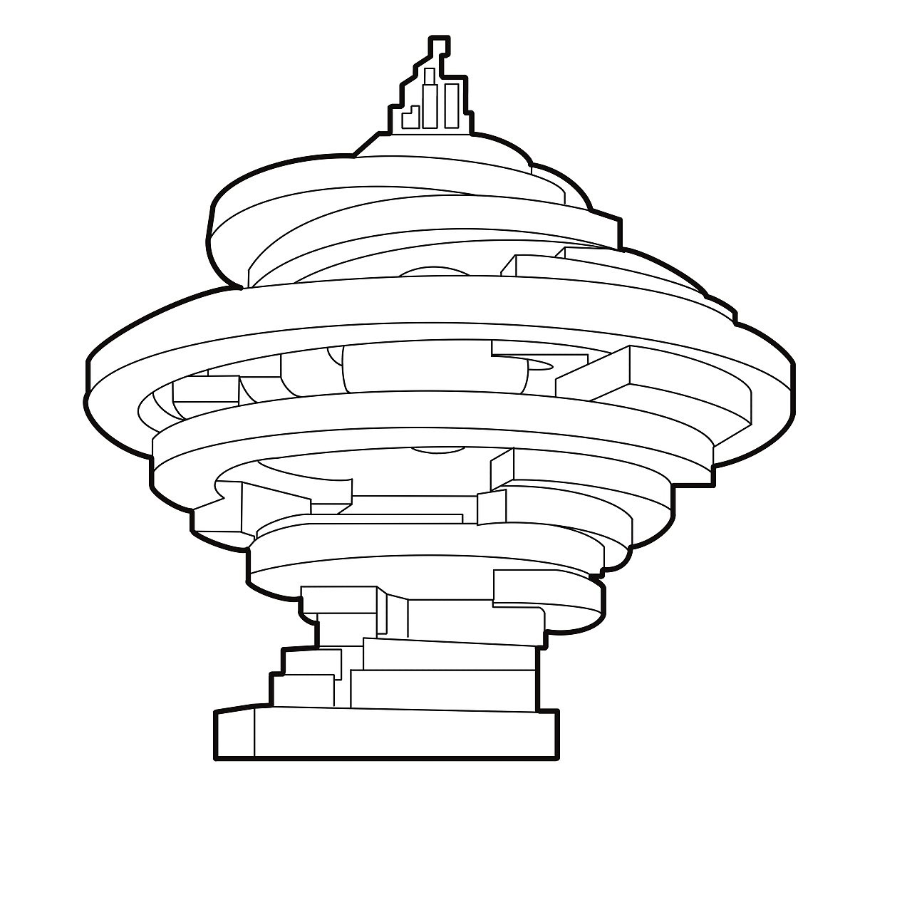 中国建筑线稿集合