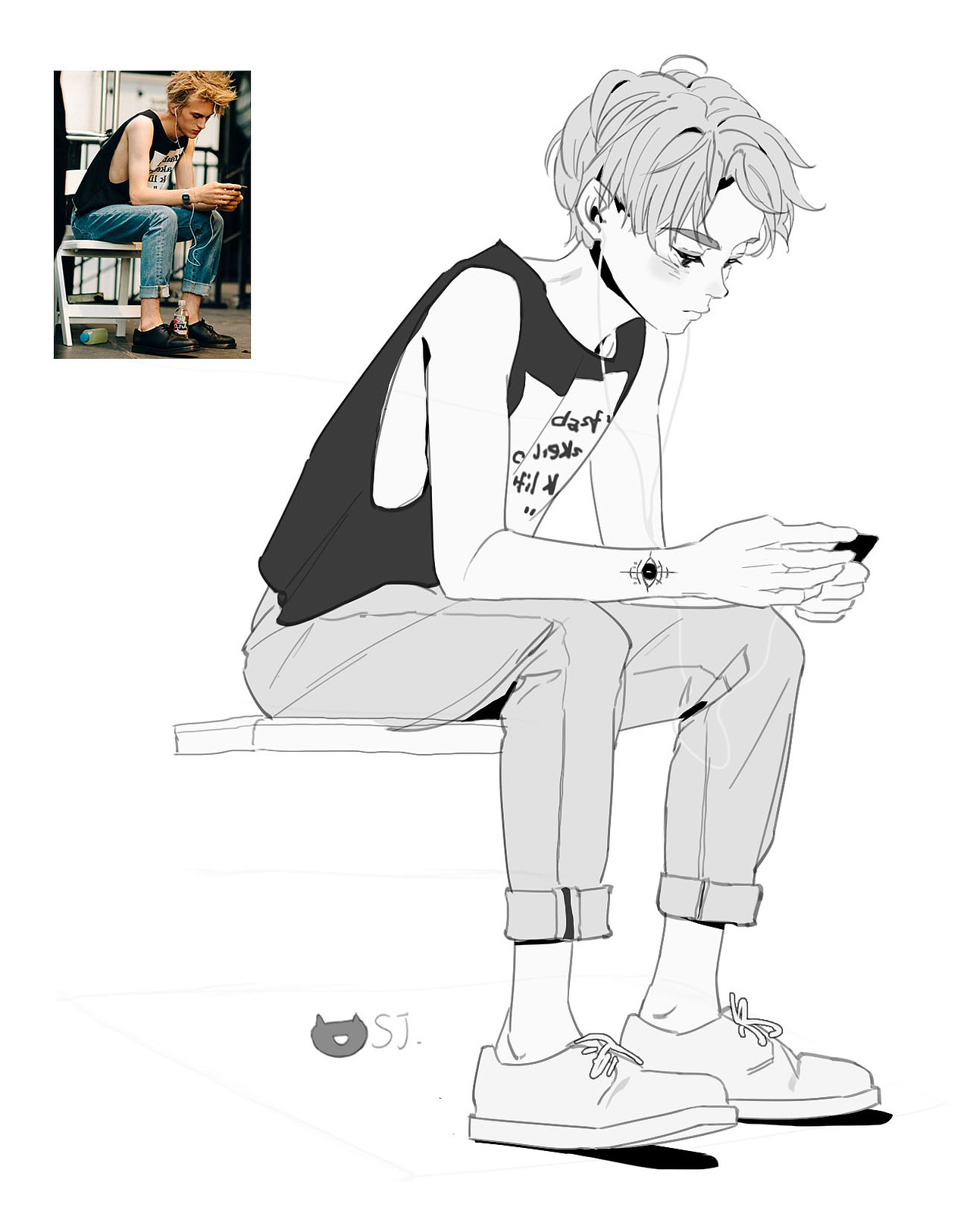 人体速写练习（图ZMzI5NTk5MDUy） - 创作习作 - 站酷设计师DSJ的日常原创素材 - 站酷ZCOOL