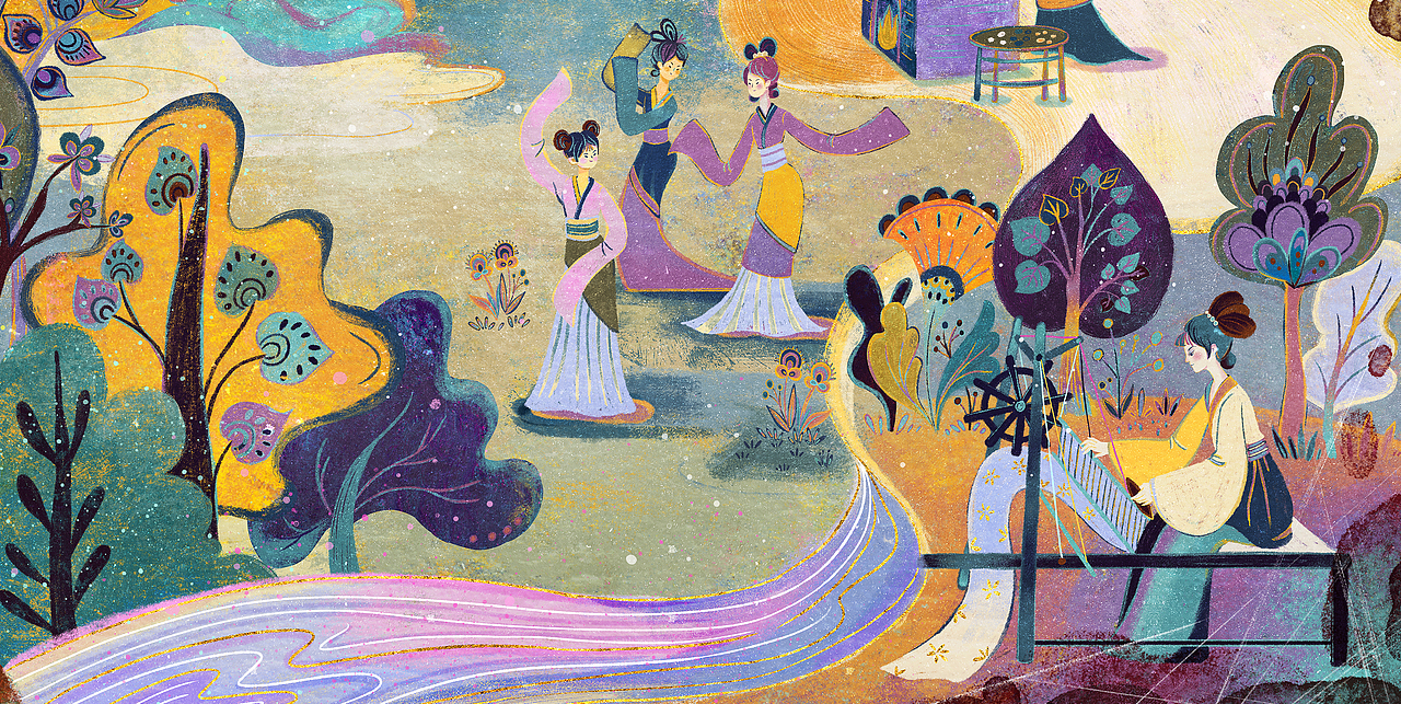 《中国神话与民间传说》系列（三）（图ZMzEzMjkxNTA4） - 商业插画 - 站酷设计师琅圣轩原创素材 - 站酷ZCOOL