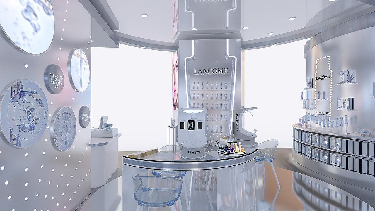 品牌化妆品装柜设计