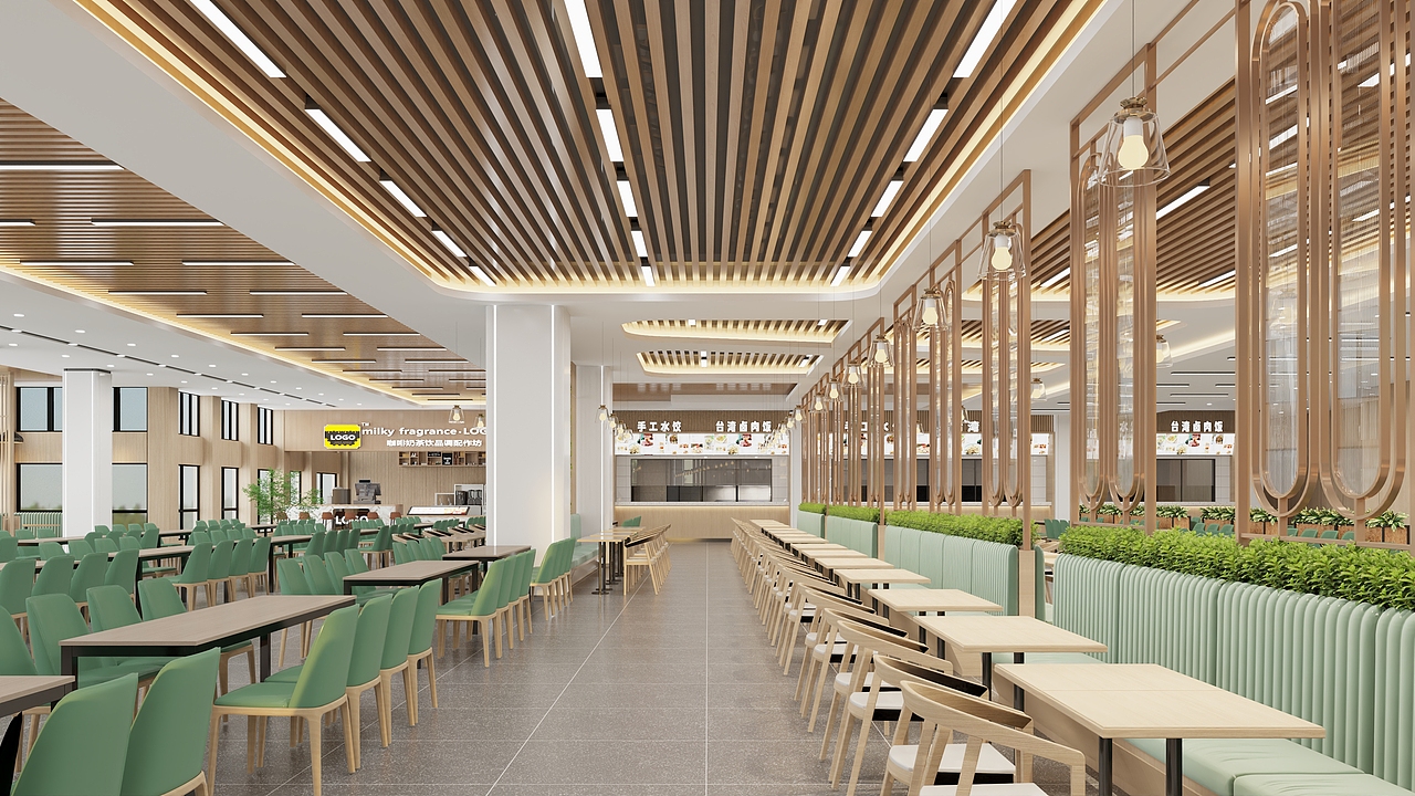 校园食堂图书室设计