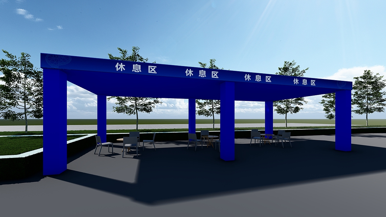 三江新区1号换电站开工仪式舞台效果方案