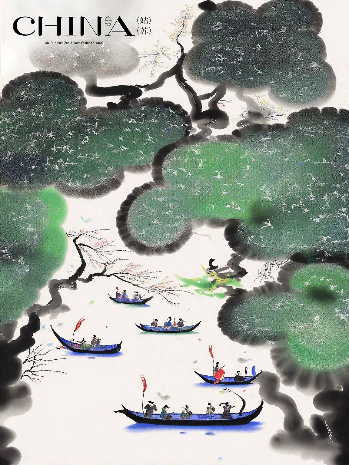 大美中国丨姑苏印象（图ZMzY4MDE2NDg4） - AI作品 - 站酷设计师安史原创素材 - 站酷ZCOOL